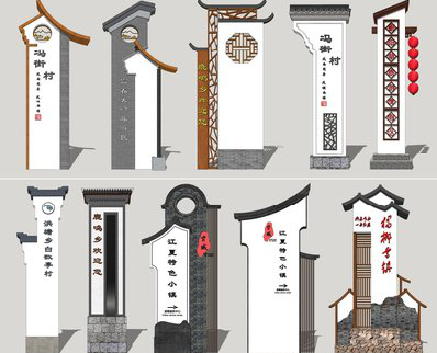 蒙自美丽乡村标识标牌有哪些分类？